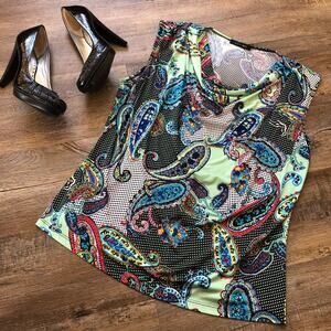 Jennie & Marlis paisley tank